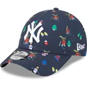 siltovka-zaoblena-tmavomodra-nastavitelny-pre-deti-9forty-festive-new-york-yankees-mlb-new-era