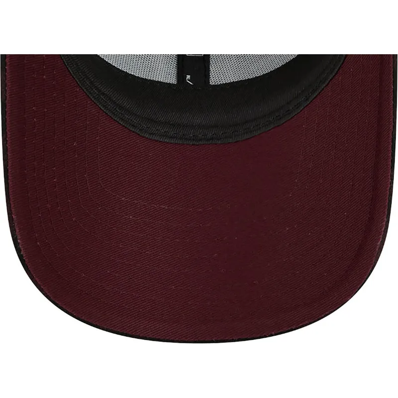 braune-verstellbare-curved-cap-9forty-flannel-der-new-york-yankees-mlb-von-new-era