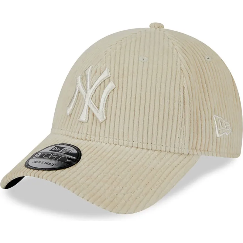 cap-zaoblena-beige-adjustable-strap-9forty-wide-cord-new-york-yankees-mlb-new-era cap-zaoblena-beige-adjustable-strap-9forty-wide-cord-new-york-yankees-mlb-new-era