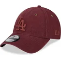 siltovka-zaoblena-cervena-nastavitelny-9forty-washed-canvas-los-angeles-dodgers-mlb-new-era