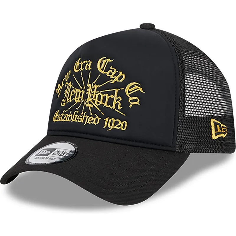 siltovka-zaoblena-cierna-snapback-a-frame-est-1920-new-era