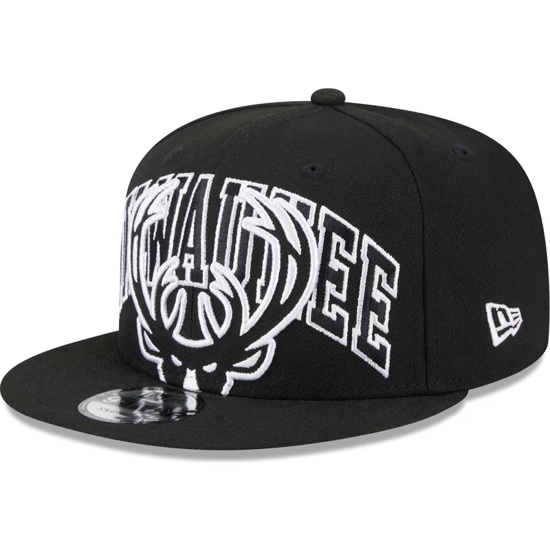 siltovka-rovna-cierna-snapback-9fifty-tip-off-2023-milwaukee-bucks-nba-new-era