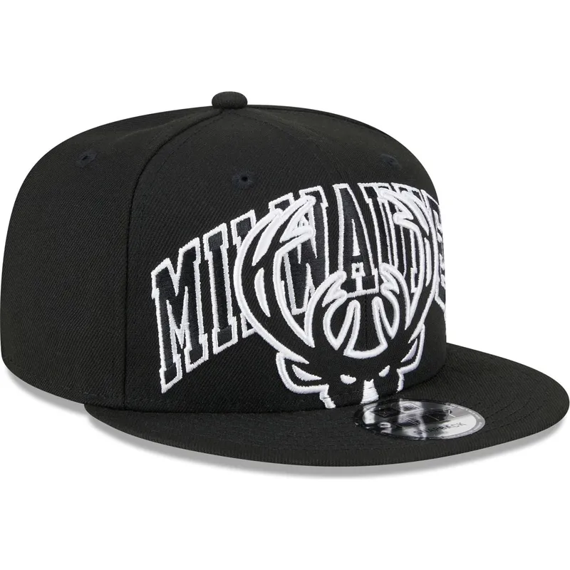 siltovka-rovna-cierna-snapback-9fifty-tip-off-2023-milwaukee-bucks-nba-new-era