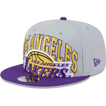 Cap rovná gray snapback 9FIFTY Tip Off 2023 Los Angeles Lakers NBA New Era