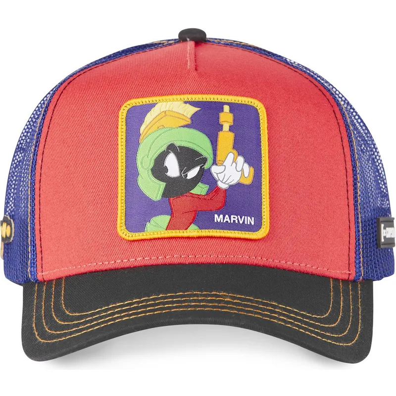 siltovka-zaoblena-cervena-snapback-loo7-ma2-marvin-martan-looney-tunes-capslab