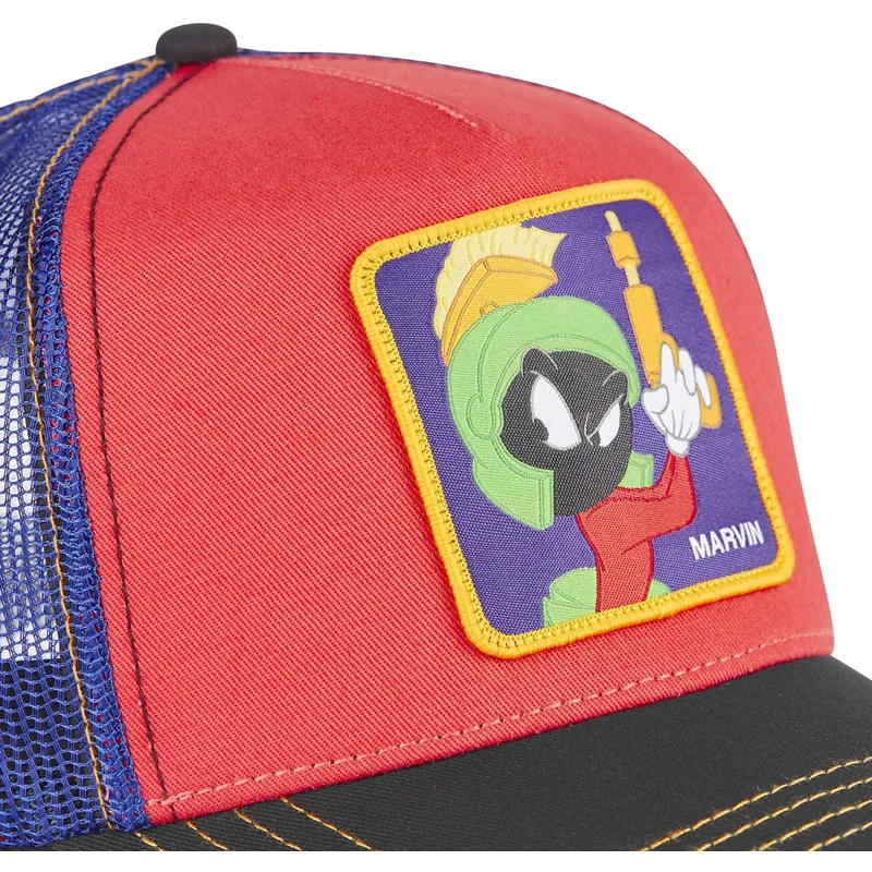 siltovka-zaoblena-cervena-snapback-loo7-ma2-marvin-martan-looney-tunes-capslab