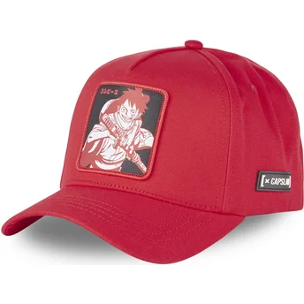 Capslab Curved Brim Monkey D. Luffy LUF9 One Piece Red Snapback Cap