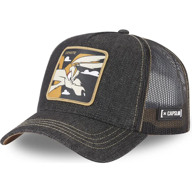 siltovka-zaoblena-cierna-snapback-denim-loo8-coy2-kojot-looney-tunes-capslab