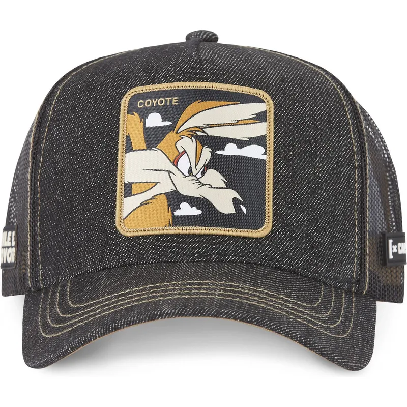 siltovka-zaoblena-cierna-snapback-denim-loo8-coy2-kojot-looney-tunes-capslab