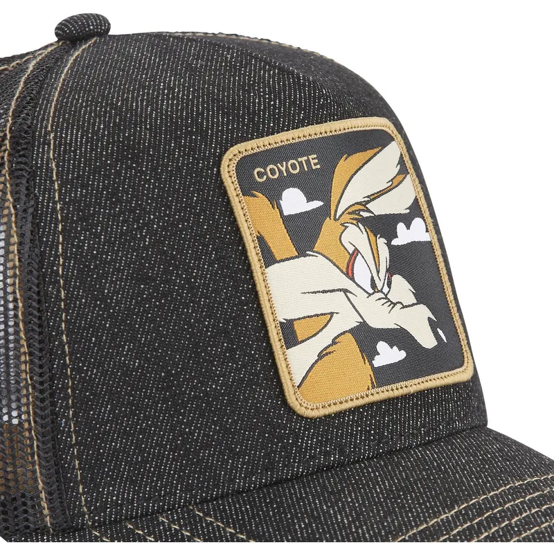 siltovka-zaoblena-cierna-snapback-denim-loo8-coy2-kojot-looney-tunes-capslab