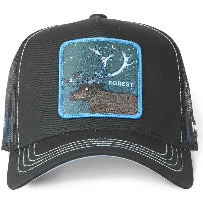 siltovka-zaoblena-cierna-snapback-forest-cas2-for1-jelen-mytologicke-bytosti-capslab