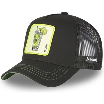 Cap zaoblená black snapback Mojito Cocktails Capslab