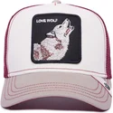 trucker-cap-weiss-und-weinrot-wolf-lone-wolf-mv-howler-the-farm-mvp-von-goorin-bros
