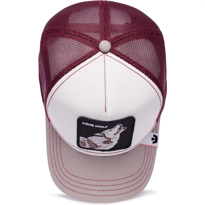 siltovka-zaoblena-biely-snapback-lone-wolf-mv-howler-the-farm-mvp-the-farm-goorin-bros