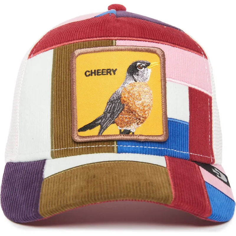 siltovka-zaoblena-viacfarebna-snapback-cheery-right-side-of-the-bed-the-farm-patchwork-the-farm-goorin-bros