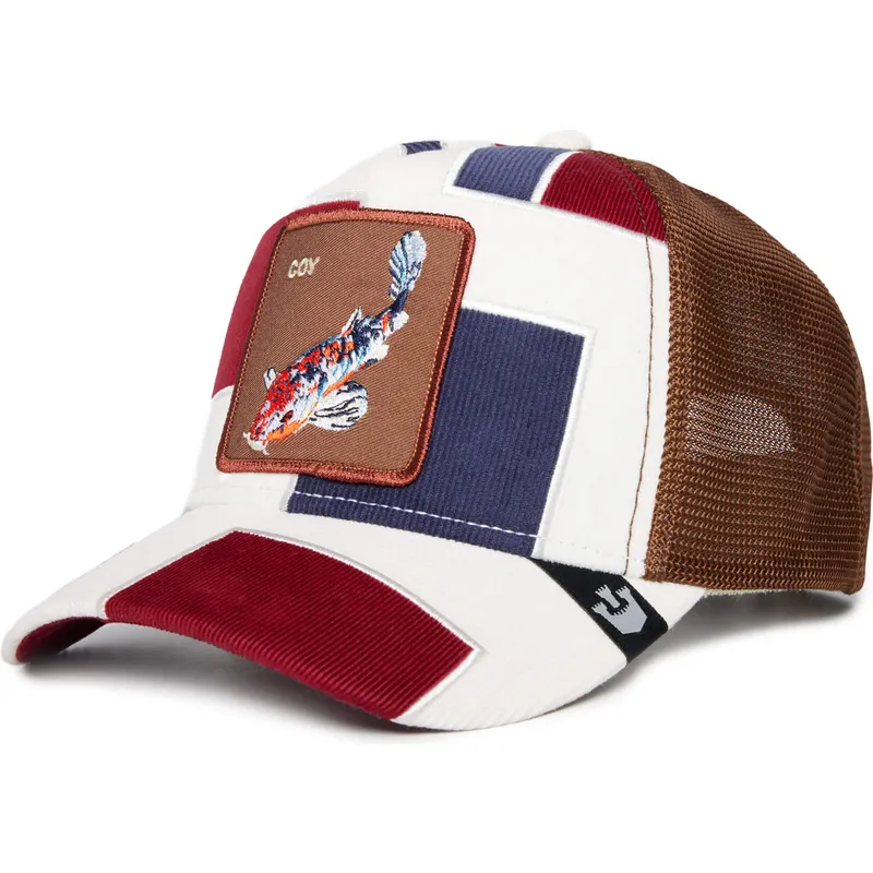 siltovka-zaoblena-viacfarebna-snapback-coy-carpy-diem-the-farm-patchwork-the-farm-goorin-bros