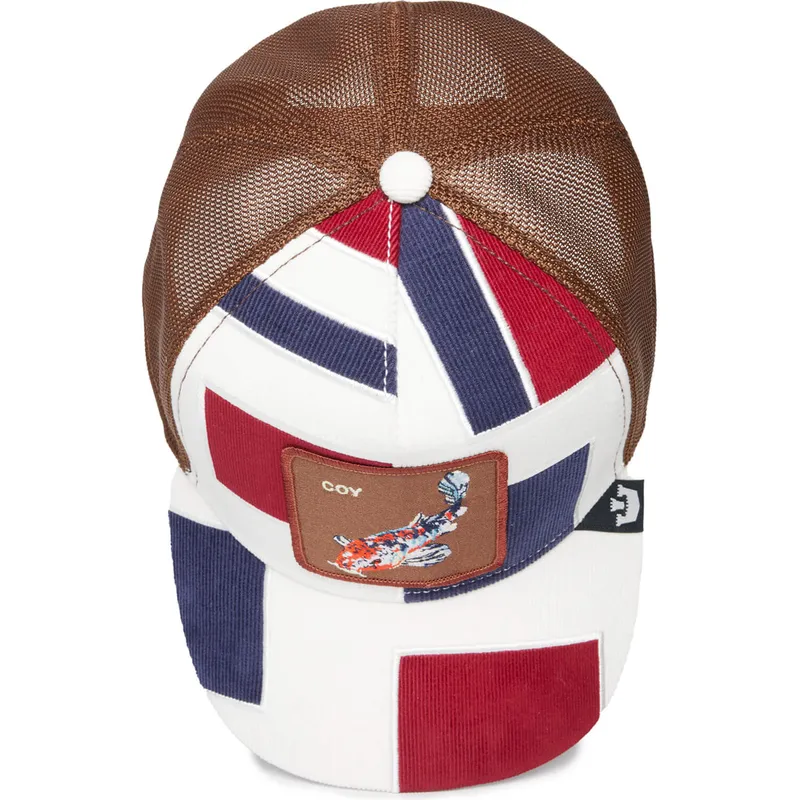 siltovka-zaoblena-viacfarebna-snapback-coy-carpy-diem-the-farm-patchwork-the-farm-goorin-bros