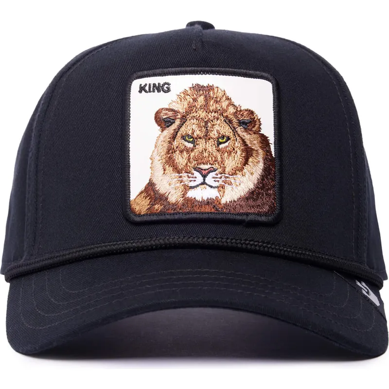 siltovka-zaoblena-cierna-snapback-king-100-the-farm-all-over-canvas-the-farm-goorin-bros