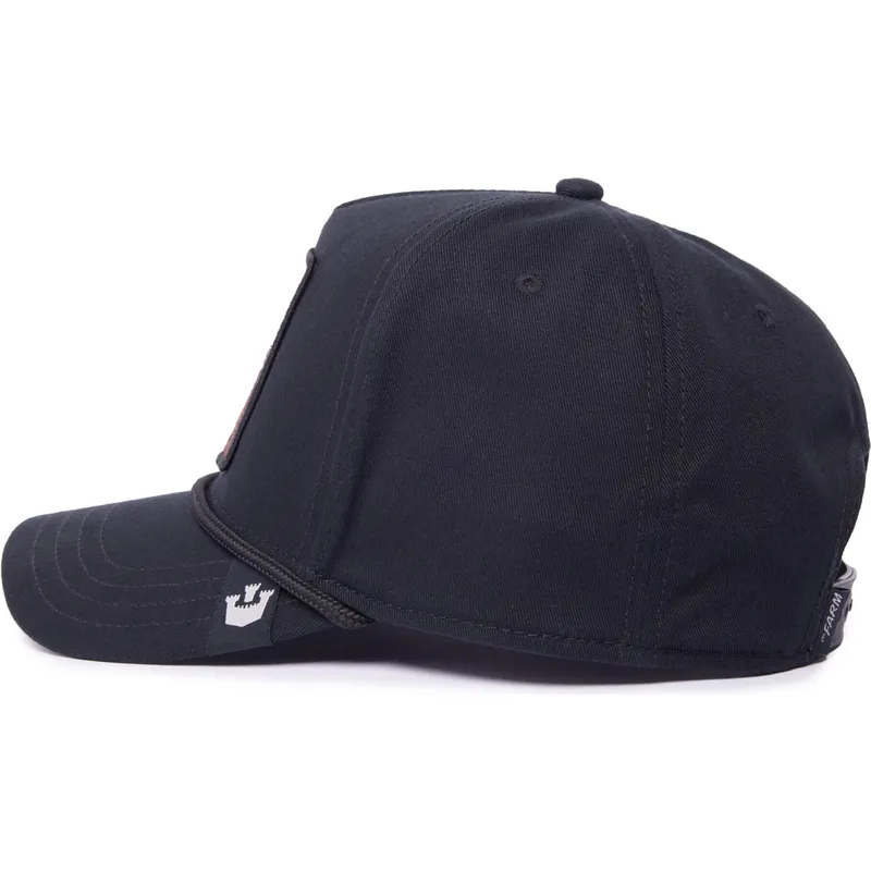 siltovka-zaoblena-cierna-snapback-king-100-the-farm-all-over-canvas-the-farm-goorin-bros