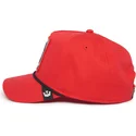 siltovka-zaoblena-cervena-snapback-panther-100-the-farm-all-over-canvas-the-farm-goorin-bros
