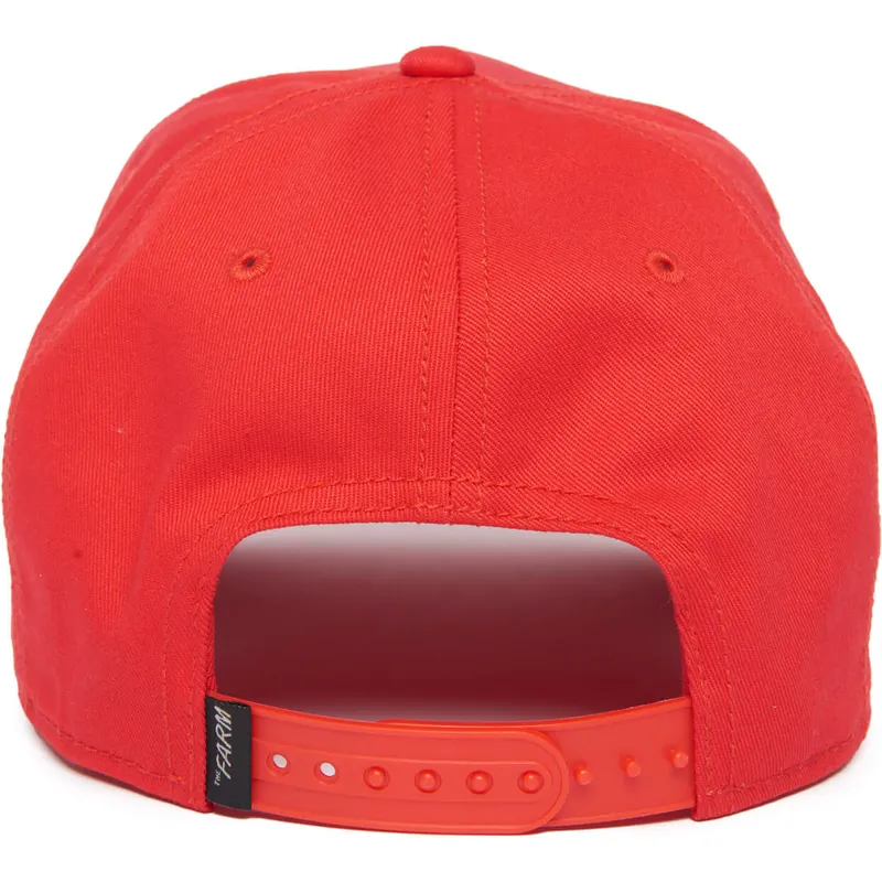 siltovka-zaoblena-cervena-snapback-panther-100-the-farm-all-over-canvas-the-farm-goorin-bros