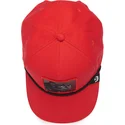 rote-snapback-cap-mit-gebogenem-schirm-panther-100-the-farm-all-over-canvas-von-goorin-bros