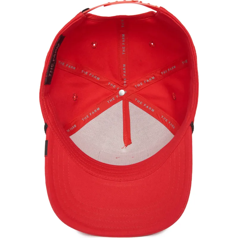 siltovka-zaoblena-cervena-snapback-panther-100-the-farm-all-over-canvas-the-farm-goorin-bros