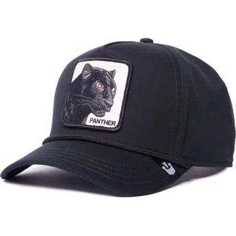 siltovka-zaoblena-cierna-snapback-panther-100-the-farm-all-over-canvas-the-farm-goorin-bros