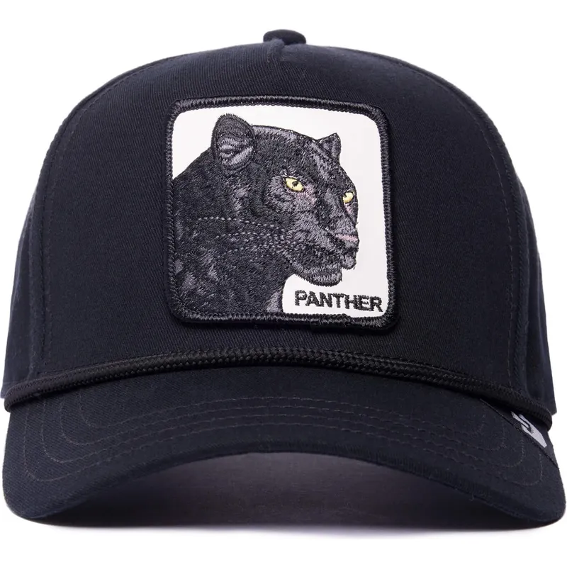 siltovka-zaoblena-cierna-snapback-panther-100-the-farm-all-over-canvas-the-farm-goorin-bros