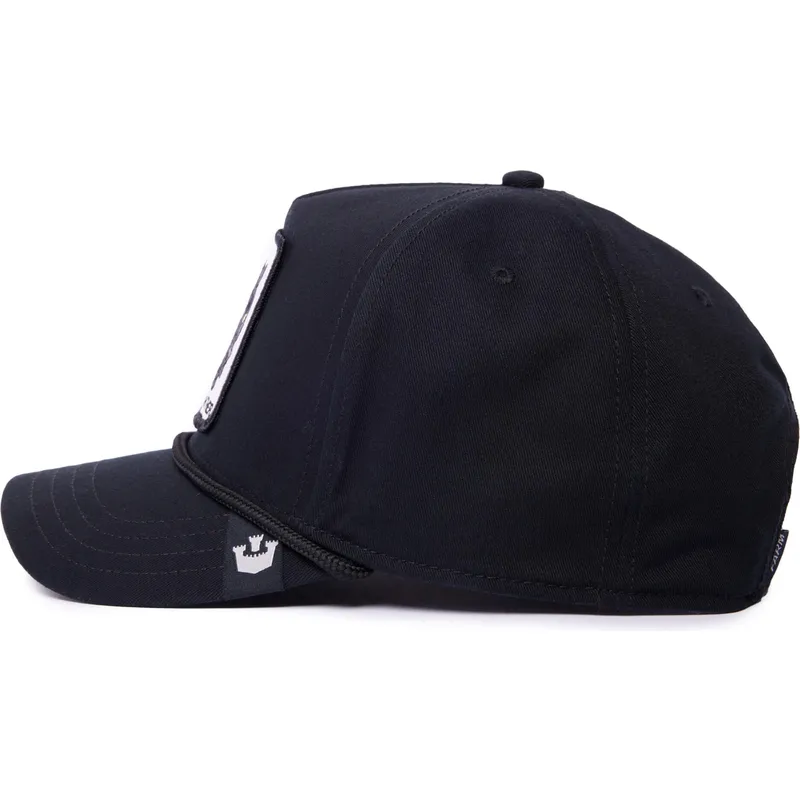 siltovka-zaoblena-cierna-snapback-panther-100-the-farm-all-over-canvas-the-farm-goorin-bros