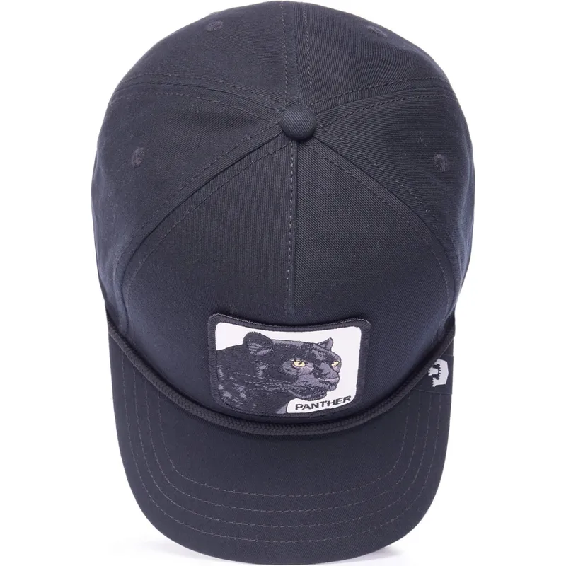 siltovka-zaoblena-cierna-snapback-panther-100-the-farm-all-over-canvas-the-farm-goorin-bros
