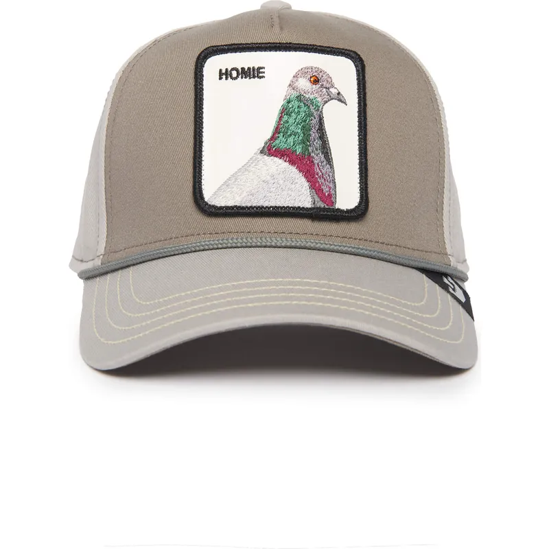 graue-gebogene-snapback-kappe-taube-homie-pigeon-100-the-farm-all-over-canvas-von-goorin-bros