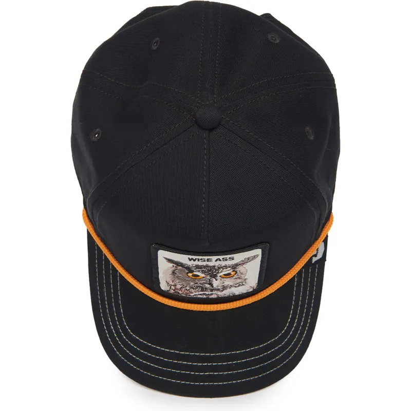 siltovky-zaoblena-cierna-snapback-buho-wise-owl-100-the-farm-all-over-canvas-the-farm-de-goorin-bros