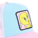 capslab-looney-tunes-piolin-loo8-twe1-trucker-cap-in-blau-weiss-und-rosa