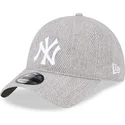 siltovka-zaoblena-siva-nastavitelny-9twenty-herringbone-new-york-yankees-mlb-new-era