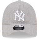 siltovka-zaoblena-siva-nastavitelny-9twenty-herringbone-new-york-yankees-mlb-new-era