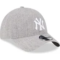 siltovka-zaoblena-siva-nastavitelny-9twenty-herringbone-new-york-yankees-mlb-new-era