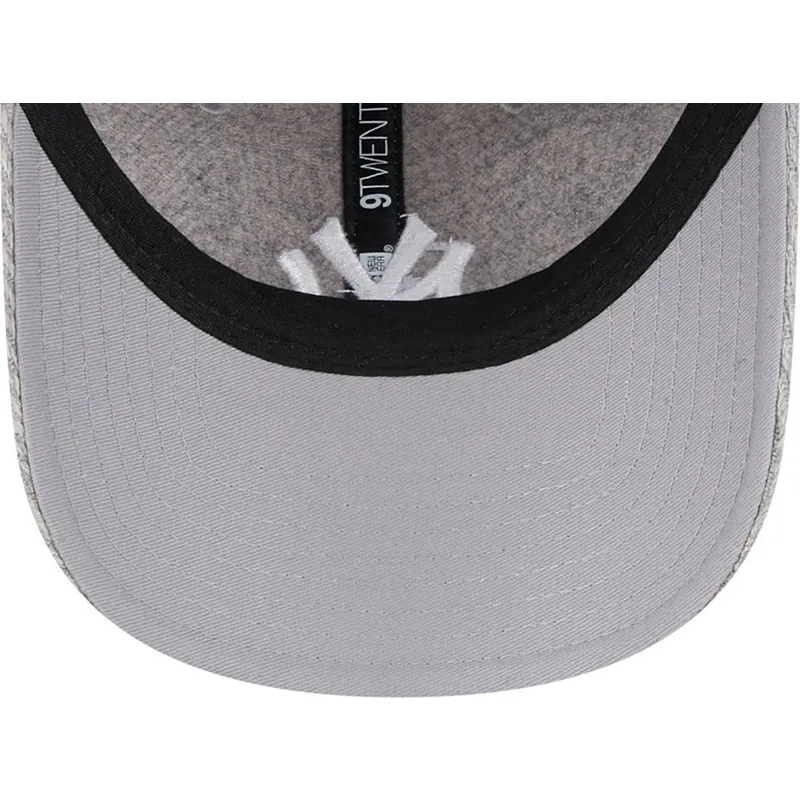 siltovka-zaoblena-siva-nastavitelny-9twenty-herringbone-new-york-yankees-mlb-new-era