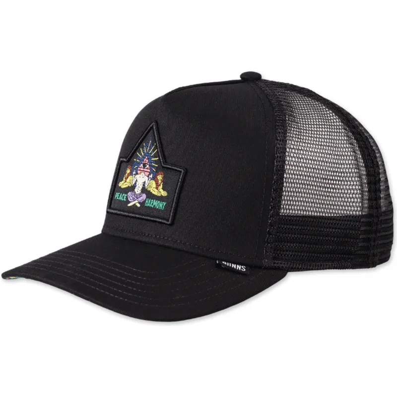 siltovka-zaoblena-cierna-snapback-peace-harmony-hft-djinns