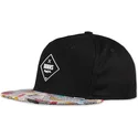 schwarze-flache-snapback-kappe-rubber-aztek-von-djinns