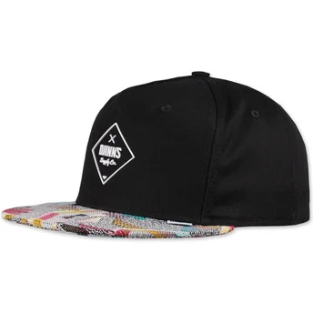 Šiltovka rovná čierna snapback Rubber Aztek Djinns
