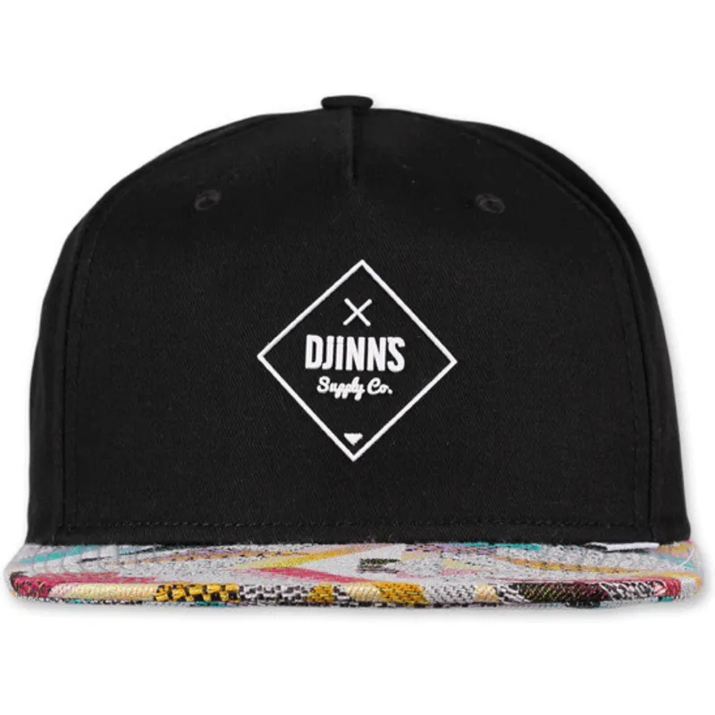 siltovka-rovna-cierna-snapback-rubber-aztek-djinns