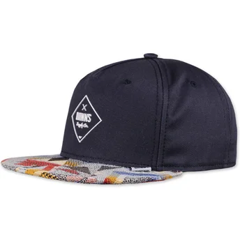 Šiltovky rovná tmavomodrá snapback Rubber Aztek Djinns