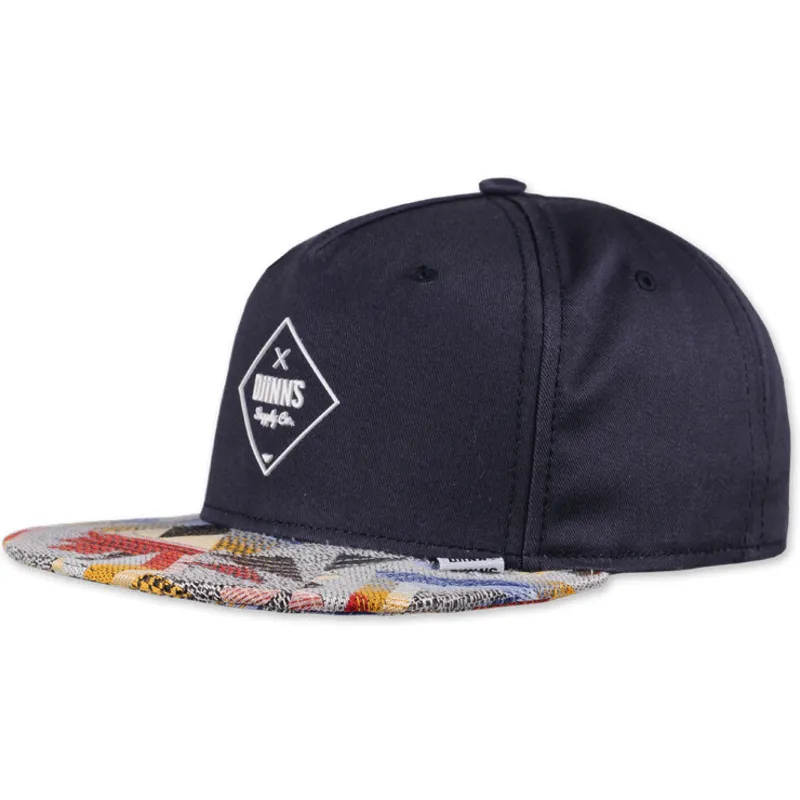 siltovka-rovna-tmavomodra-snapback-rubber-aztek-djinns