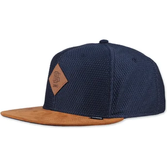 Šiltovka rovná tmavomodrá snapback Honey Knit Djinns