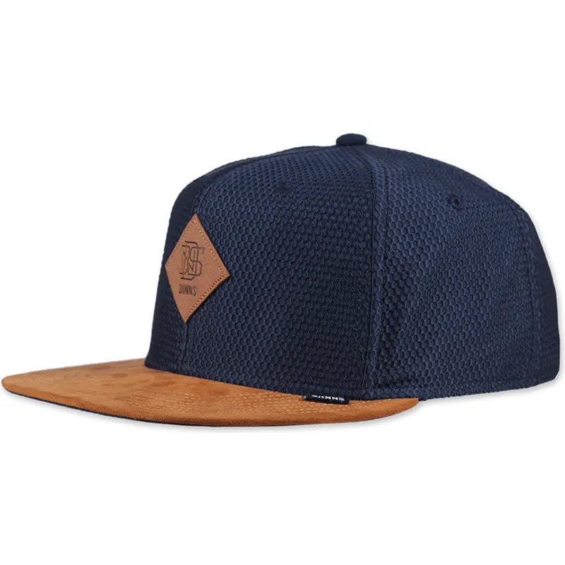 siltovka-rovna-tmavomodra-snapback-honey-knit-djinns