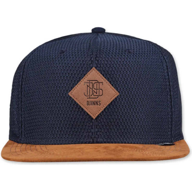 siltovka-rovna-tmavomodra-snapback-honey-knit-djinns