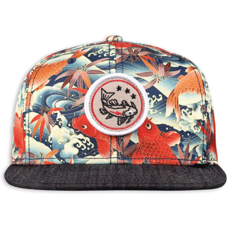 siltovka-rovna-viacfarebna-snapback-koi-linen-djinns siltovka-rovna-viacfarebna-snapback-koi-linen-djinns