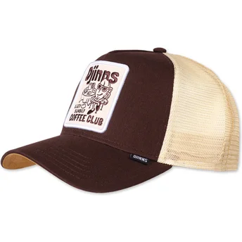 Gorra trucker marrón Lazy Sunday Coffee HFT de Djinns