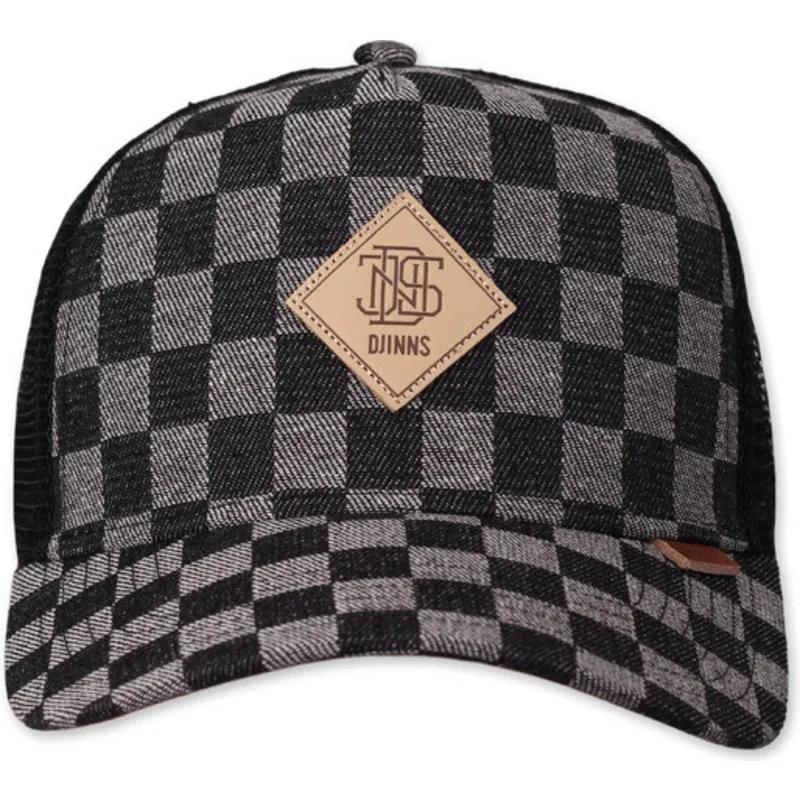 siltovka-zaoblena-cierna-snapback-hft-denim-check-djinns